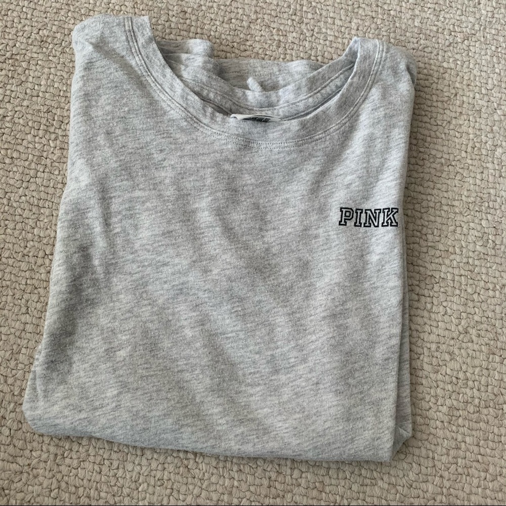 Light Gray PINK T-shirt